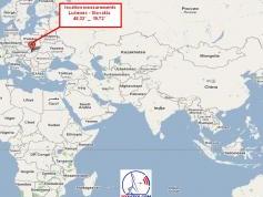 Measat 3 at 91.5 e_global footprint in c band_reception point at lucenec slovakia