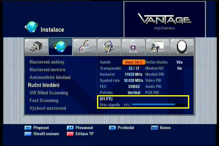 Insat 4B at 93.5 E-indian beam in Ku band-11 030 V Sun Direct HD network India-relative quality-01