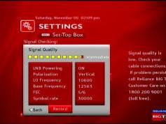 Measat 3 at 91.5 e-south asia beam-Reliance Digital TV-reception quality-12 563 V-02w