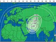 Express AM22 at 53.0 e-S1 Asia  beam