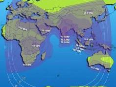 Intelsat 10 at 68.5 e_Global footprint in C band