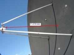 PF Kovosat 140 cm detail ohnisko