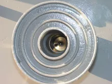 Chaparral polar axis and PF feed for fD Channel Master 